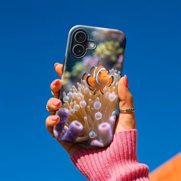Vis - Koraal - Onderwater - Oranje - Dieren Toughcase MagSafe Apple iPhone 17 klein -Sfeer1V