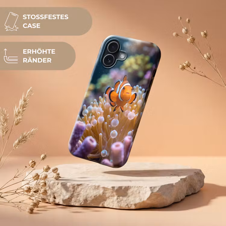 Vis - Koraal - Onderwater - Oranje - Dieren Toughcase MagSafe Apple iPhone 17 klein -USP_RandenV_DE