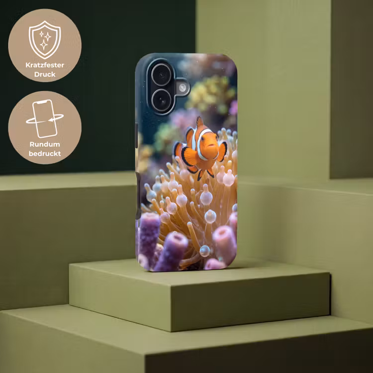 Vis - Koraal - Onderwater - Oranje - Dieren Toughcase MagSafe Apple iPhone 17 klein -USP_PrintM_DE