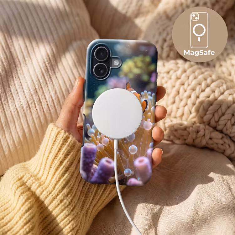 Vis - Koraal - Onderwater - Oranje - Dieren Toughcase MagSafe Apple iPhone 17 klein -USP_MagsafeV