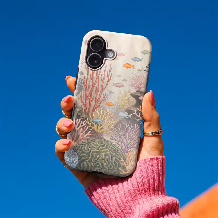 Vis - Koraalrif - Onderwaterwereld - Illustratie Toughcase MagSafe Apple iPhone 17 klein -Sfeer1V