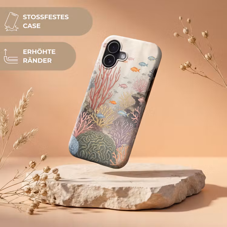 Vis - Koraalrif - Onderwaterwereld - Illustratie Toughcase MagSafe Apple iPhone 17 klein -USP_RandenV_DE