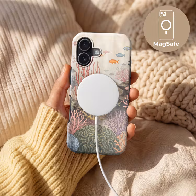 Vis - Koraalrif - Onderwaterwereld - Illustratie Toughcase MagSafe Apple iPhone 17 klein -USP_MagsafeV