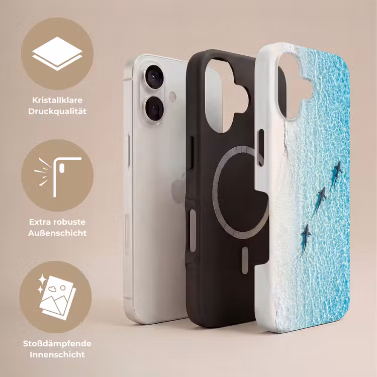 Vis - Oceaan - Strand - Turquoise - Natuur Toughcase MagSafe Apple iPhone 17 klein -USP_Lagen_DE