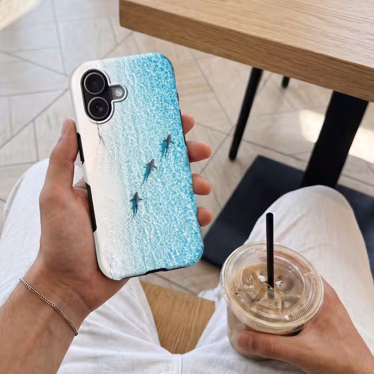 Vis - Oceaan - Strand - Turquoise - Natuur Toughcase MagSafe Apple iPhone 17 klein -Sfeer1M