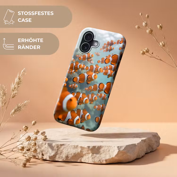 Vis - School - Onderwater - Dieren - Oranje Toughcase MagSafe Apple iPhone 17 klein -USP_RandenV_DE