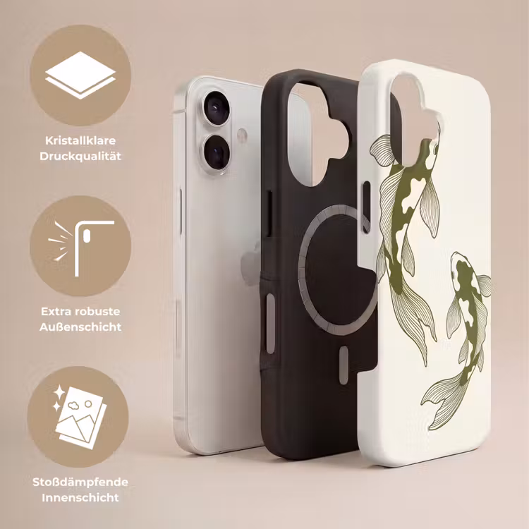Vis - Zwemmend - Groen - Abstract - Dieren Toughcase MagSafe Apple iPhone 17 klein -USP_Lagen_DE