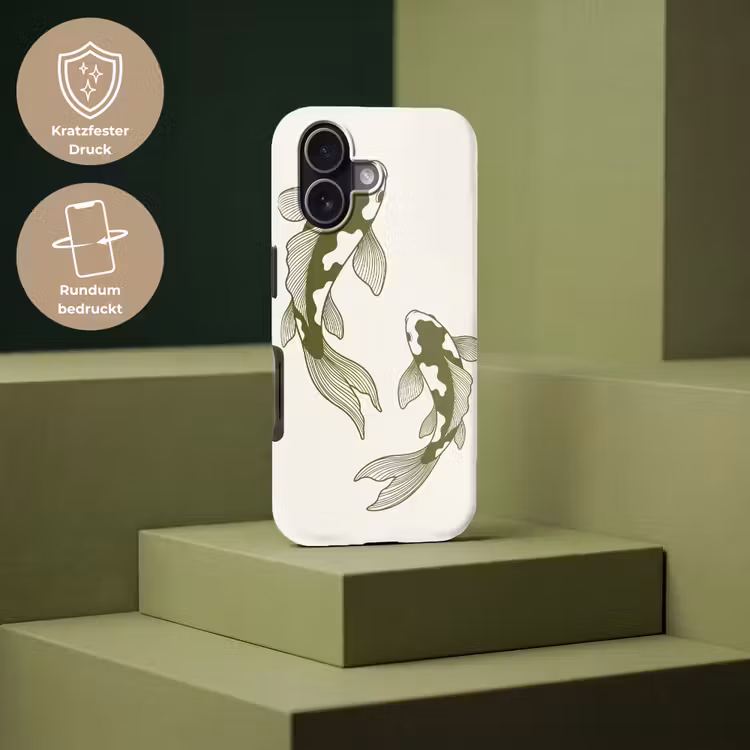 Vis - Zwemmend - Groen - Abstract - Dieren Toughcase MagSafe Apple iPhone 17 klein -USP_PrintM_DE