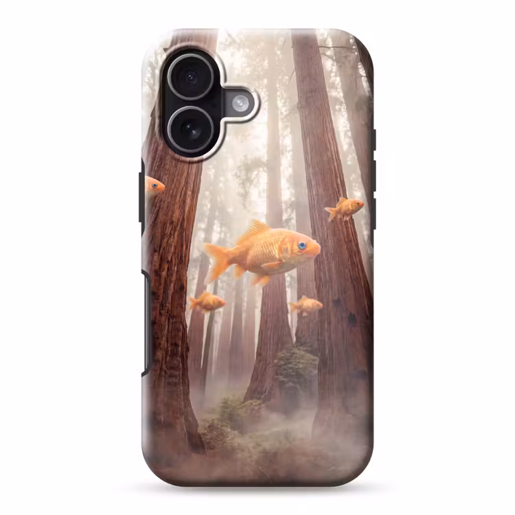Handyhülle Toughcase - Fisch – Wald – Fantasie - Vis - Bos - Fantasie Toughcase MagSafe Apple iPhone 17 klein