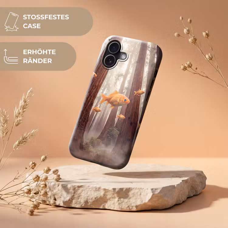 Handyhülle Toughcase - Fisch – Wald – Fantasie - Vis - Bos - Fantasie Toughcase MagSafe Apple iPhone 17 klein