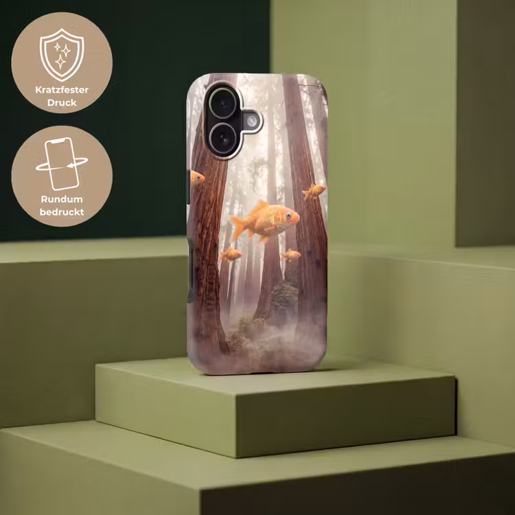 Handyhülle Toughcase - Fisch – Wald – Fantasie - Vis - Bos - Fantasie Toughcase MagSafe Apple iPhone 17 klein