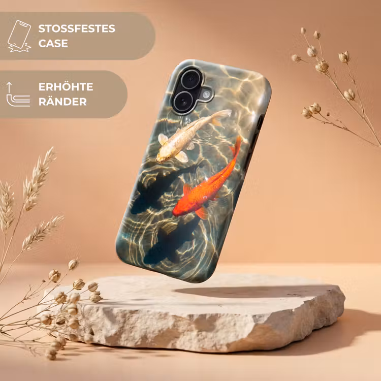 Vis - Water - Dieren - Oranje - Goud Toughcase MagSafe Apple iPhone 17 klein -USP_RandenV_DE