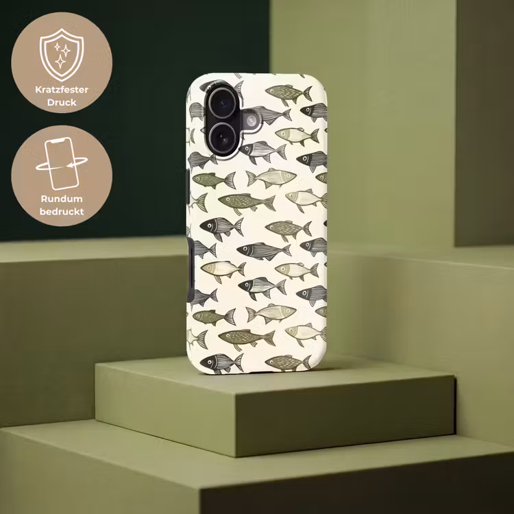 Vissen - Klassiek - Groen Toughcase MagSafe Apple iPhone 17 klein 1017 -USP_PrintM_DE