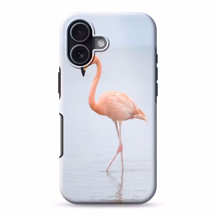 Flamingo - Zee - Roze Toughcase MagSafe Apple iPhone 17 klein -3d