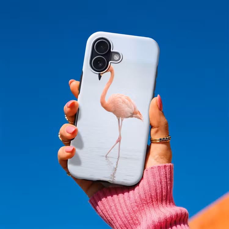 Flamingo - Zee - Roze Toughcase MagSafe Apple iPhone 17 klein -Sfeer1V