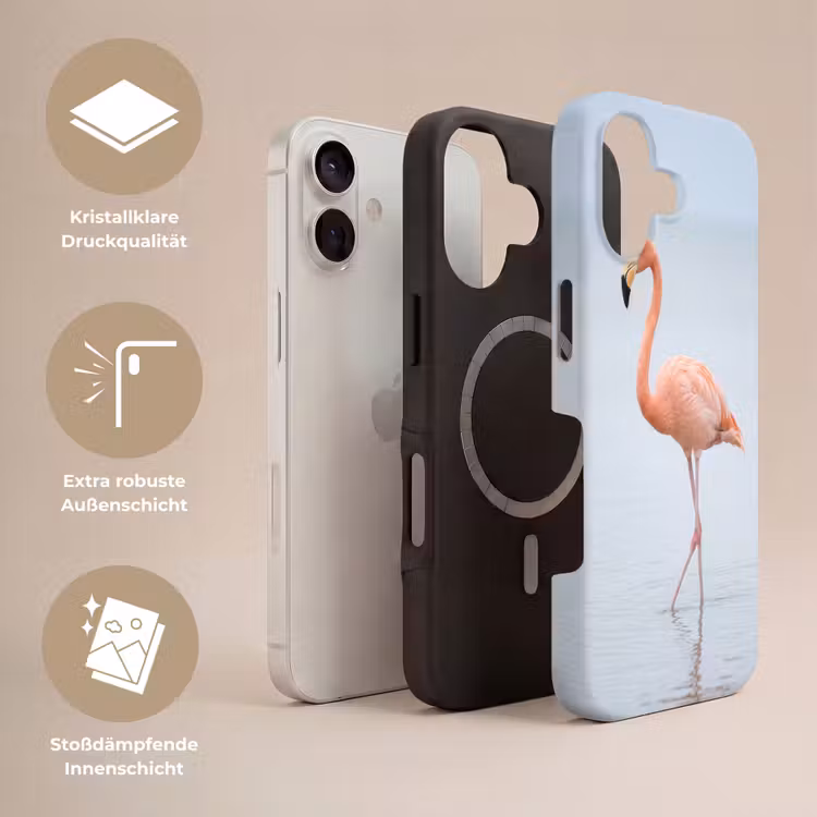 Flamingo - Zee - Roze Toughcase MagSafe Apple iPhone 17 klein -USP_Lagen_DE