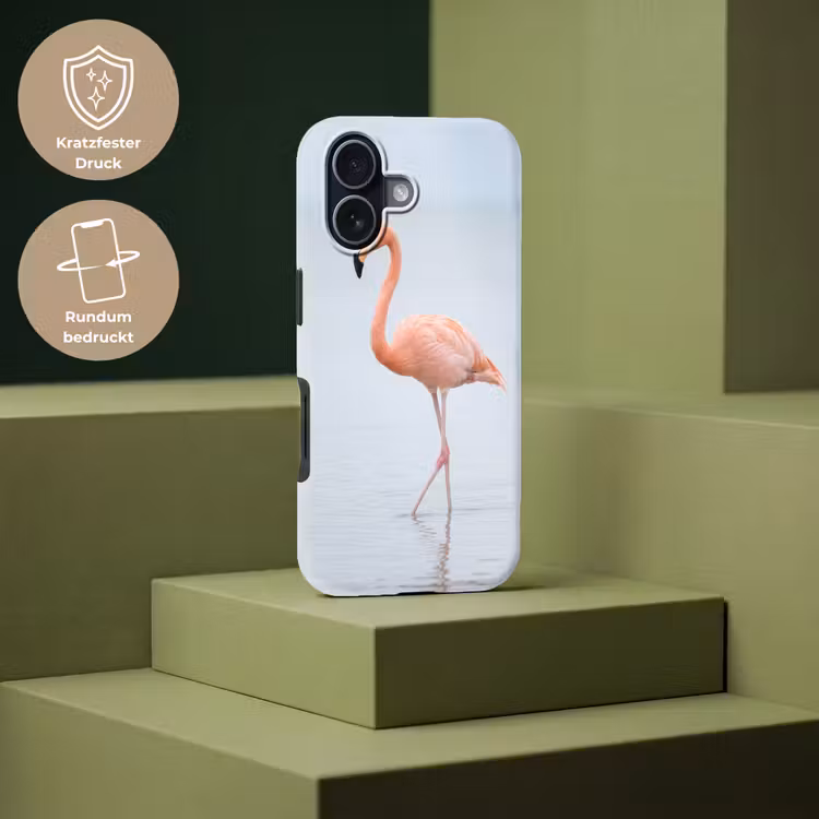 Flamingo - Zee - Roze Toughcase MagSafe Apple iPhone 17 klein -USP_PrintM_DE