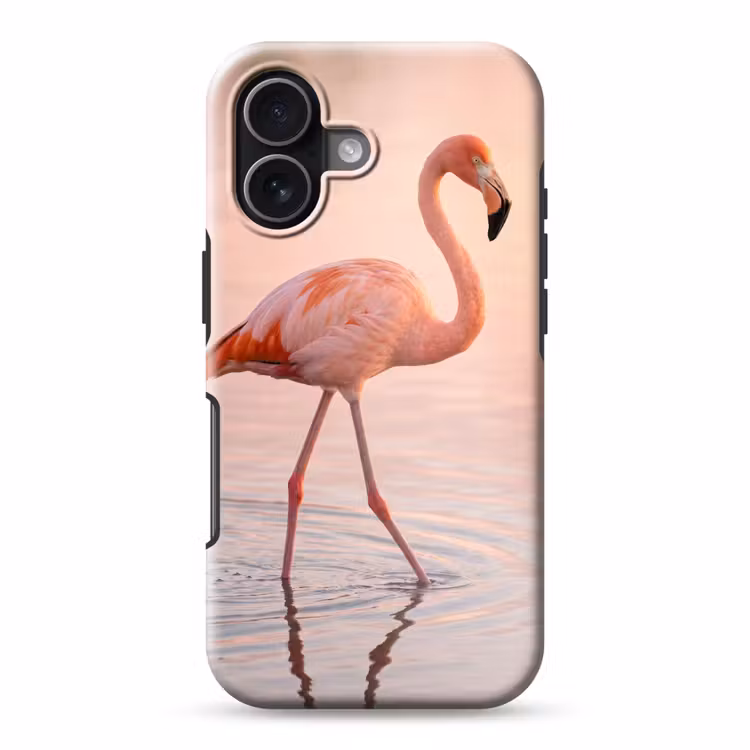 Flamingo - Water - Roze Toughcase MagSafe Apple iPhone 17 klein -3d