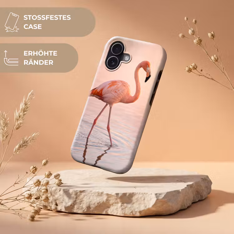 Flamingo - Water - Roze Toughcase MagSafe Apple iPhone 17 klein -USP_RandenV_DE