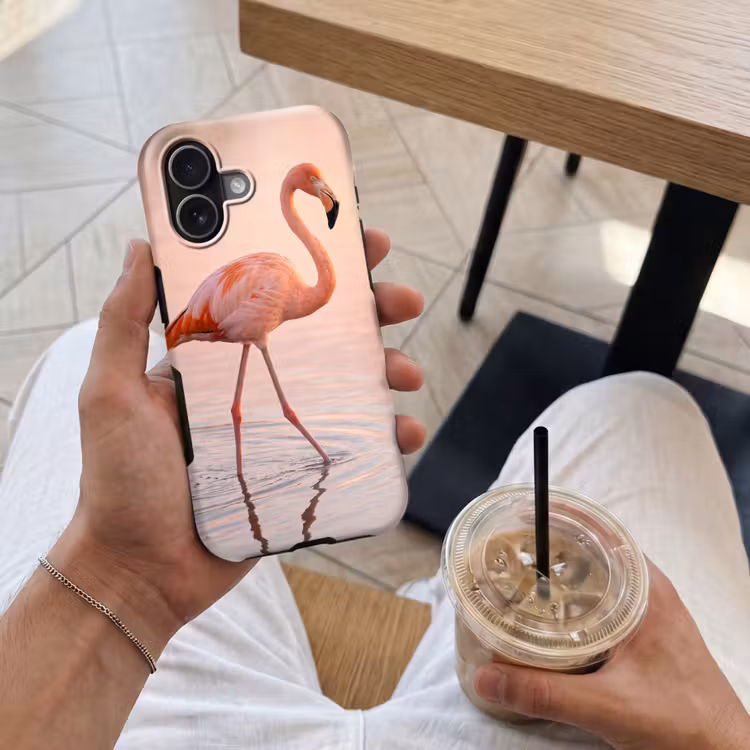 Flamingo - Water - Roze Toughcase MagSafe Apple iPhone 17 klein -Sfeer1M