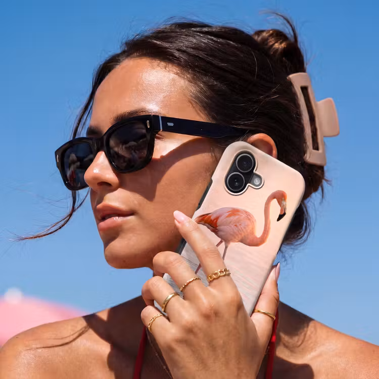 Flamingo - Water - Roze Toughcase MagSafe Apple iPhone 17 klein -Sfeer2V