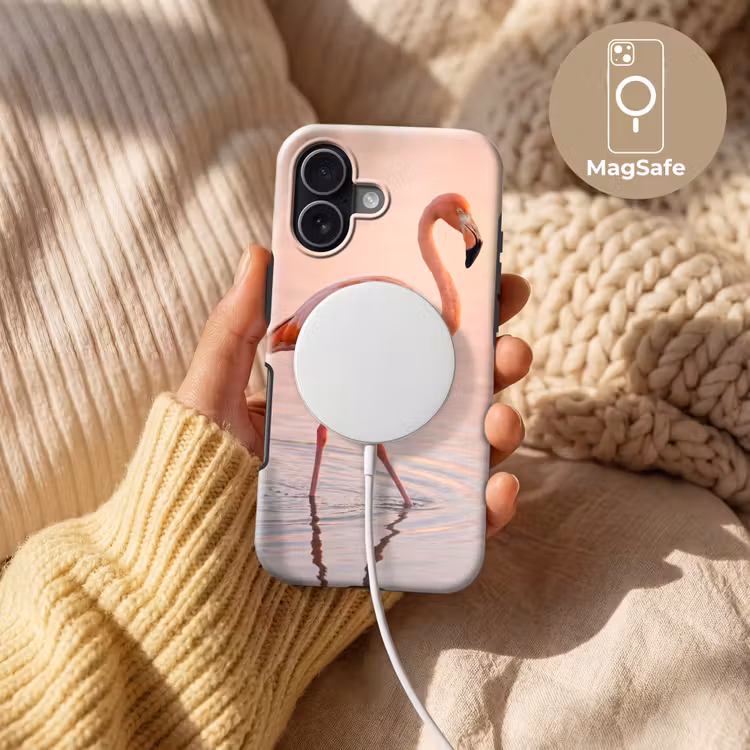 Flamingo - Water - Roze Toughcase MagSafe Apple iPhone 17 klein -USP_MagsafeV