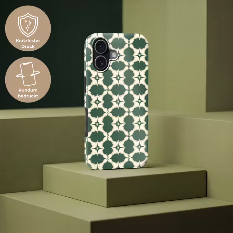 Tegel - Klassiek - Groen Toughcase MagSafe Apple iPhone 17 klein 1017 -USP_PrintM_DE