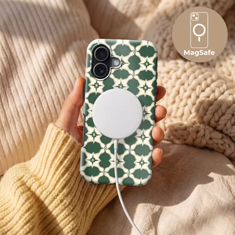 Tegel - Klassiek - Groen Toughcase MagSafe Apple iPhone 17 klein 1017 -USP_MagsafeV