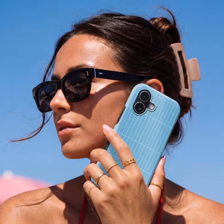 Tegel - Langwerpig - Patroon - Blauw Toughcase MagSafe Apple iPhone 17 klein 1017 -Sfeer2V