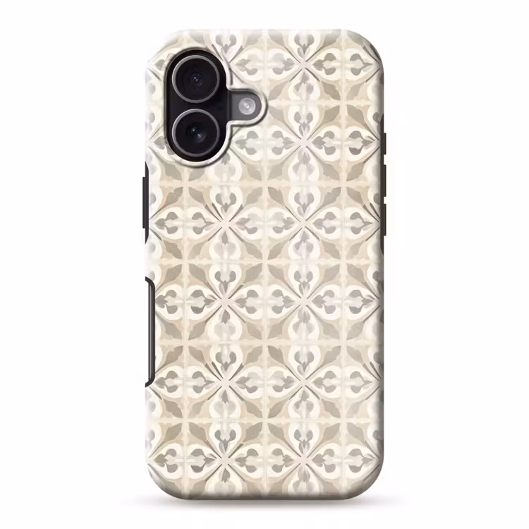 Tegel - Motief - Beige Toughcase MagSafe Apple iPhone 17 klein 1017 -3d