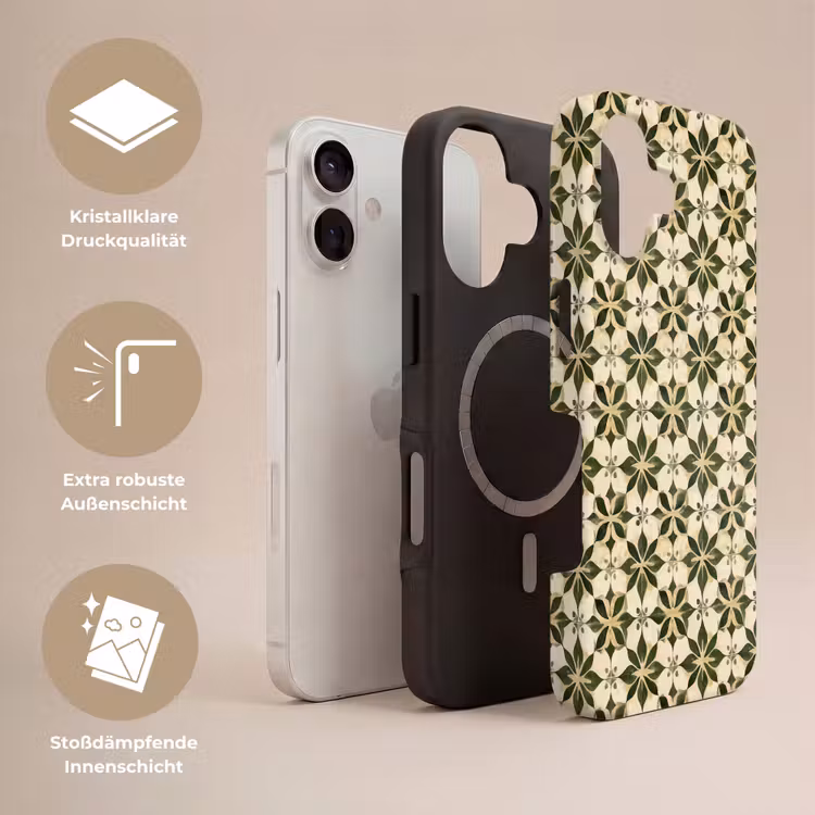 Tegel - Dessin - Groen Toughcase MagSafe Apple iPhone 17 klein 1017 -USP_Lagen_DE