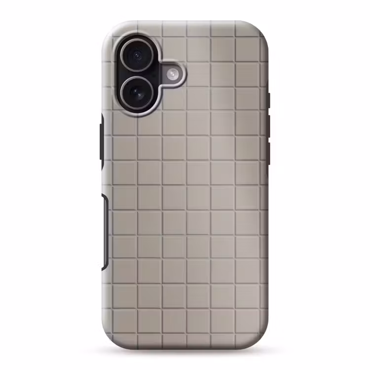 Tegel - Patroon Kiezel - Grijs Toughcase MagSafe Apple iPhone 17 klein 1017 -3d