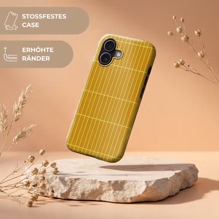 Tegels - Verticaal - Mosterdgeel Toughcase MagSafe Apple iPhone 17 klein 1017 -USP_RandenV_DE