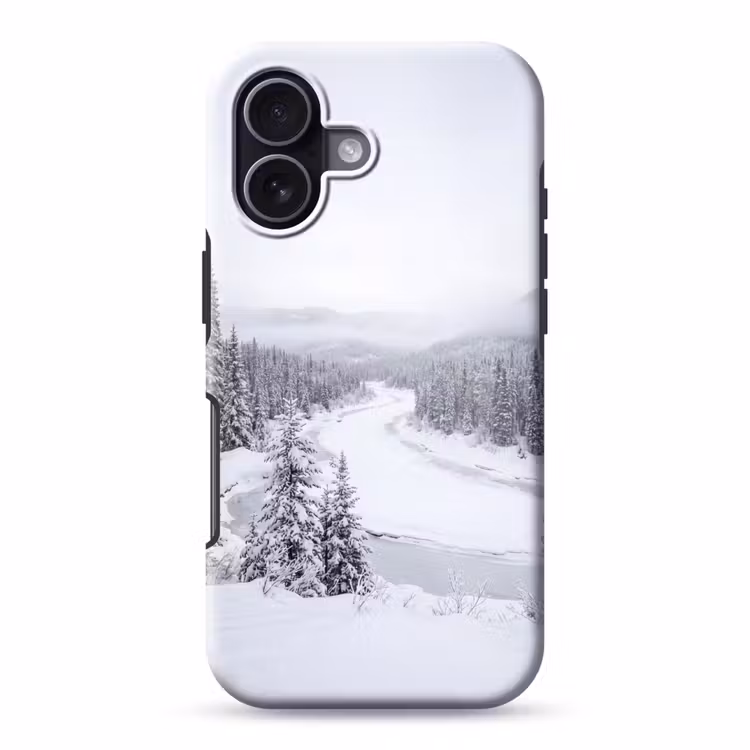 Rivier - Bevroren - Landschap - Winter Toughcase MagSafe Apple iPhone 17 klein -3d