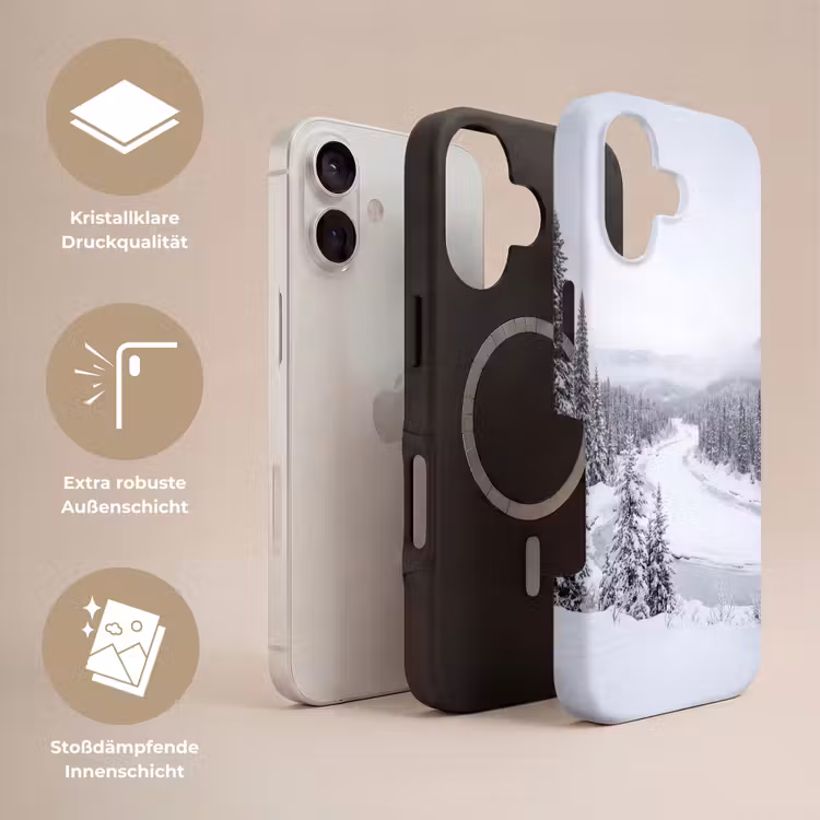 Rivier - Bevroren - Landschap - Winter Toughcase MagSafe Apple iPhone 17 klein -USP_Lagen_DE