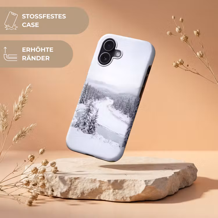 Rivier - Bevroren - Landschap - Winter Toughcase MagSafe Apple iPhone 17 klein -USP_RandenV_DE