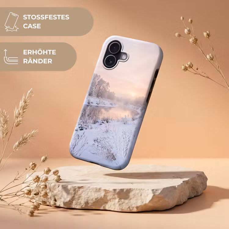 Rivier - Winter - Landschap - Sneeuw - Zonsopgang Toughcase MagSafe Apple iPhone 17 klein -USP_RandenV_DE