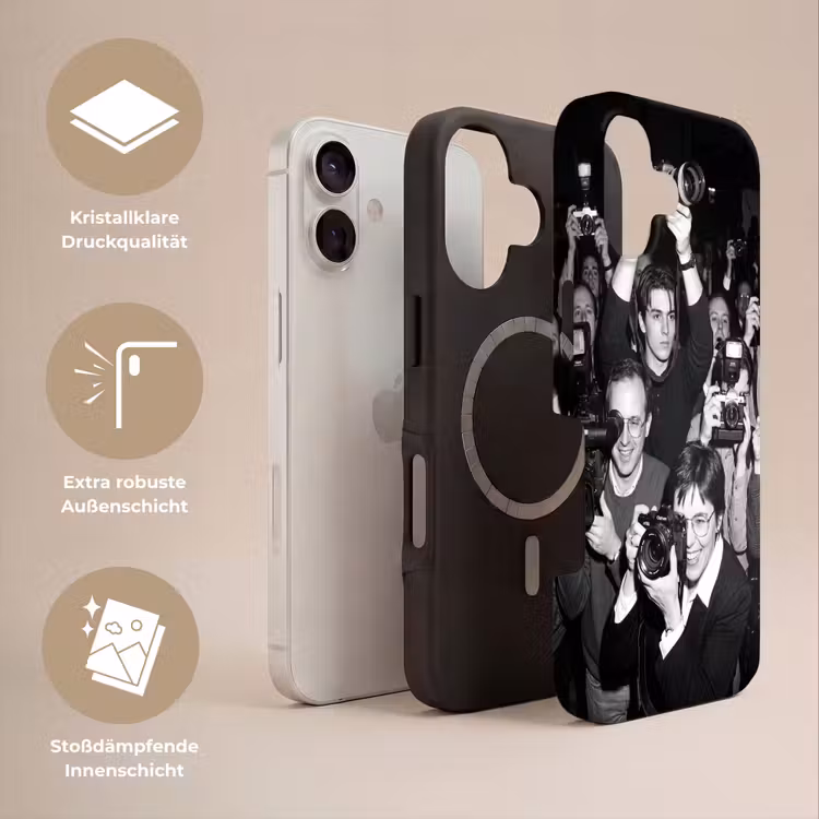 Fotografen - Menigte - Flitsers - Journalistiek Toughcase MagSafe Apple iPhone 17 klein -USP_Lagen_DE