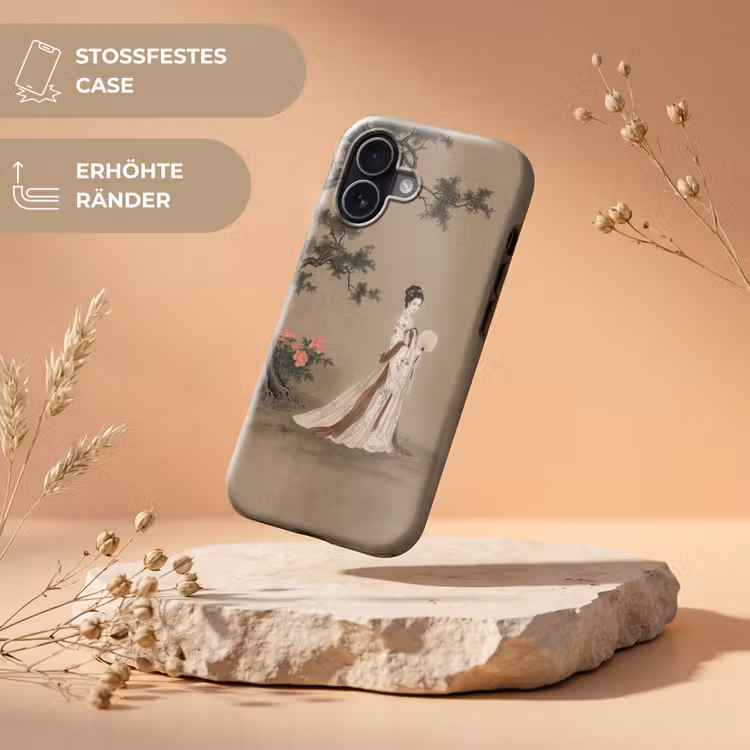 Vrouw - Azië - Kunst - Beige Toughcase MagSafe Apple iPhone 17 klein -USP_RandenV_DE