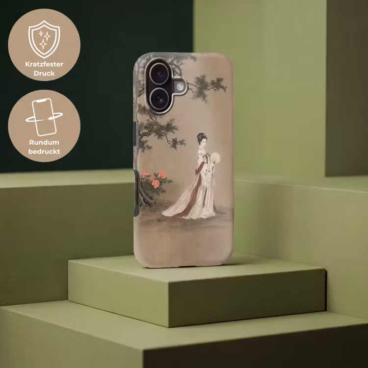 Vrouw - Azië - Kunst - Beige Toughcase MagSafe Apple iPhone 17 klein -USP_PrintM_DE