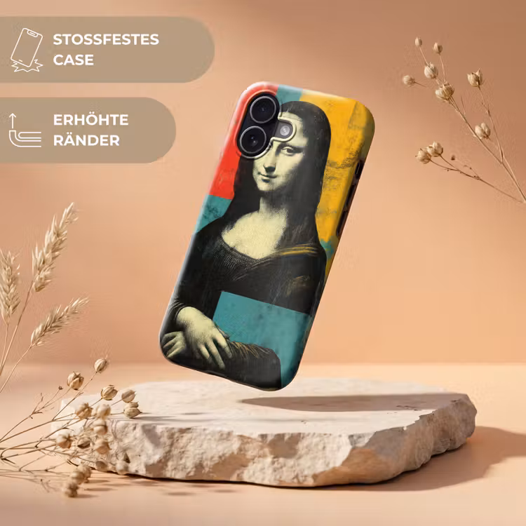 Vrouw - Kleurvlakken - Klassieke schilderkunst Toughcase MagSafe Apple iPhone 17 klein -USP_RandenV_DE