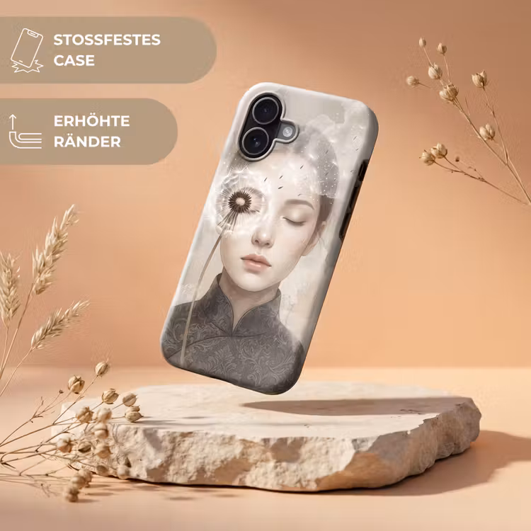 Vrouw - Sereen - Grijs Toughcase MagSafe Apple iPhone 17 klein -USP_RandenV_DE
