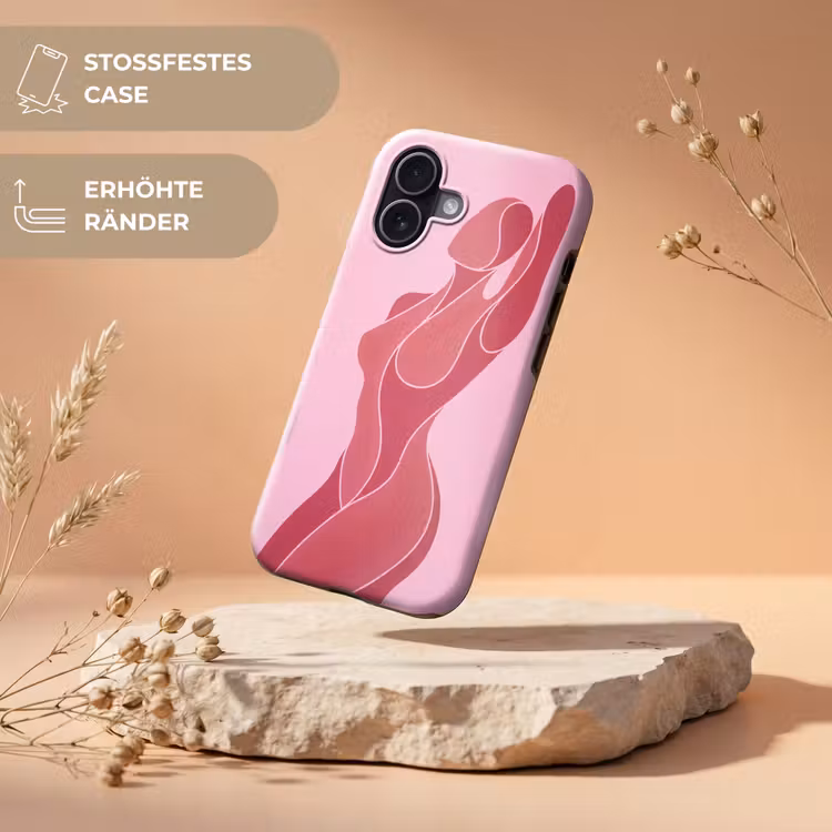 Vrouw - Lichaam - Abstract - Roze Toughcase MagSafe Apple iPhone 17 klein -USP_RandenV_DE