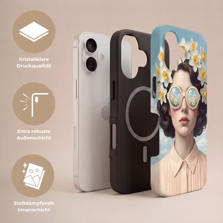 Vrouw - Narcissen - Geel Toughcase MagSafe Apple iPhone 17 klein -USP_Lagen_DE