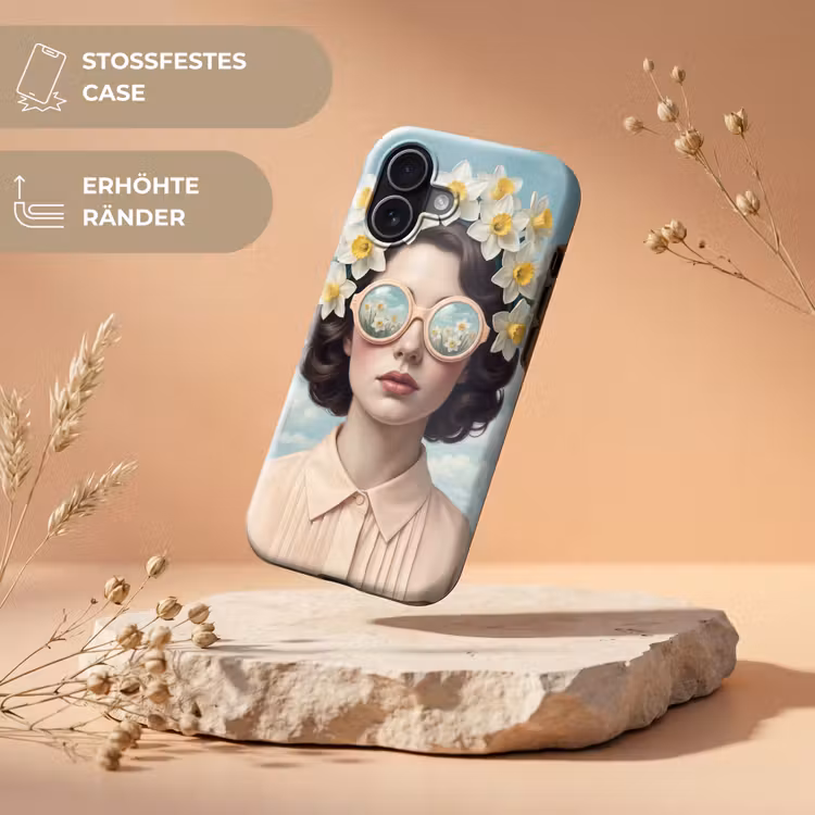 Vrouw - Narcissen - Geel Toughcase MagSafe Apple iPhone 17 klein -USP_RandenV_DE