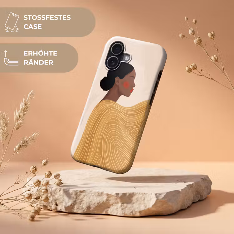Vrouw - Profiel - Modern - Abstract - Kunst Toughcase MagSafe Apple iPhone 17 klein -USP_RandenV_DE