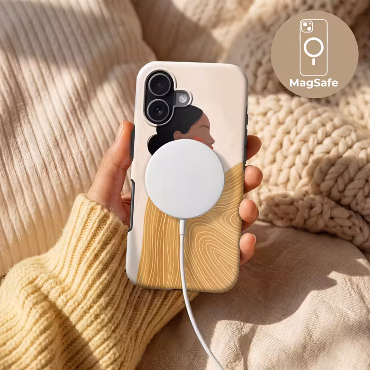 Vrouw - Profiel - Modern - Abstract - Kunst Toughcase MagSafe Apple iPhone 17 klein -USP_MagsafeV