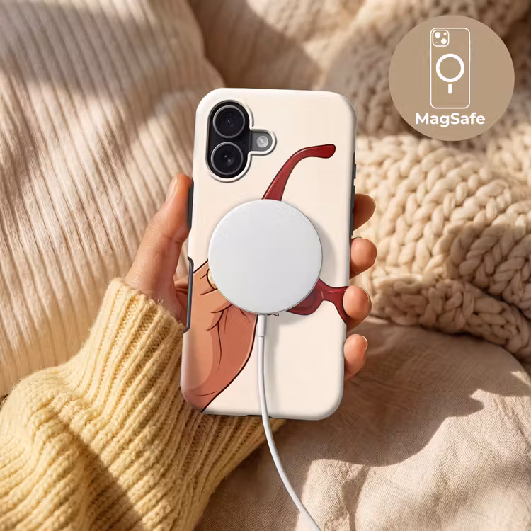 Vrouw - Zonnebril - Mode - Rood - Illustratie Toughcase MagSafe Apple iPhone 17 klein -USP_MagsafeV