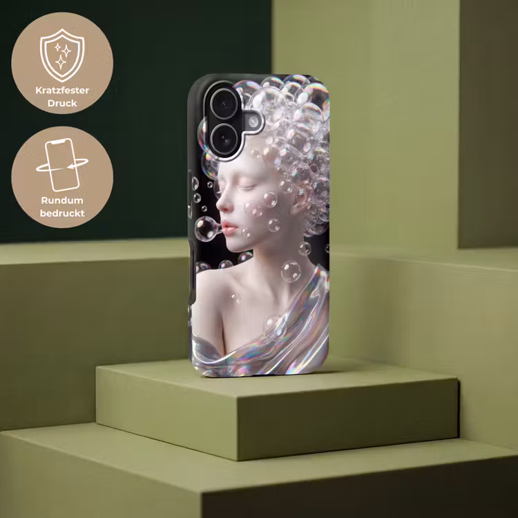 Vrouw - Bellen - Abstract - Kleurrijk Toughcase MagSafe Apple iPhone 17 klein -USP_PrintM_DE