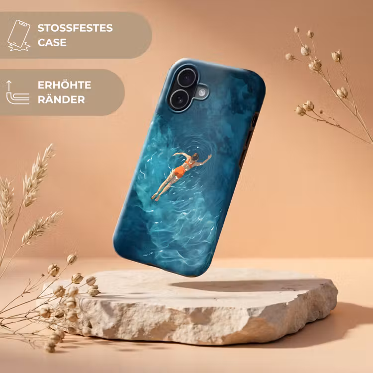 Vrouw - Water - Bikini - Oranje Toughcase MagSafe Apple iPhone 17 klein -USP_RandenV_DE